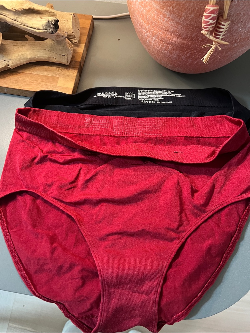 Wacoal Women's Briefs - Red and Black